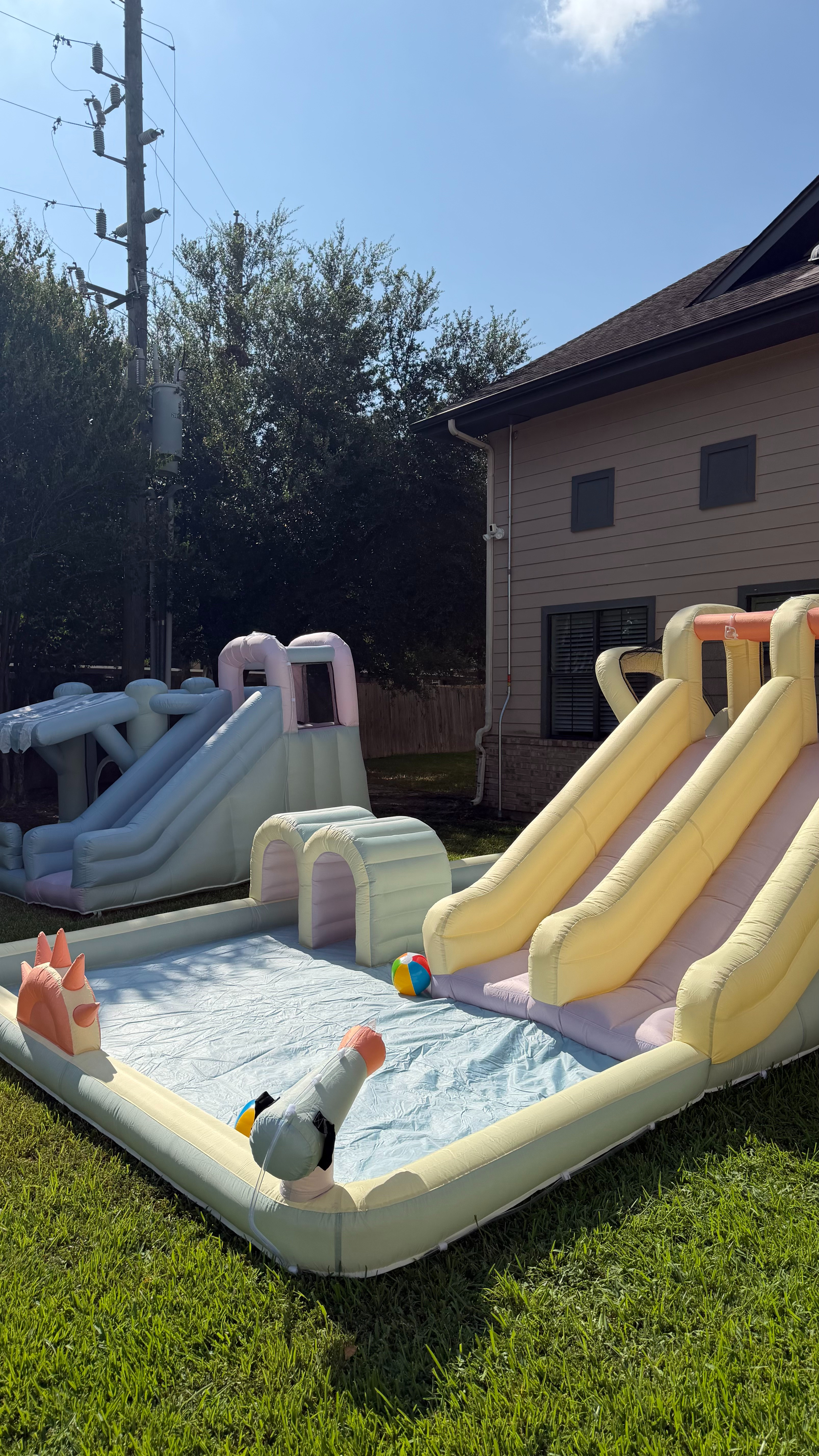 Summer water bounce houses that the girls loveee!  

 #LTKSeasonal #LTKSwim #LTKKids
