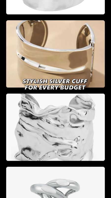 I really love the Tiffany’s  Sterling silver cuff (Elsa Peretti) but at over $1500 there’s definitely a more affordable version of  the stylish piece . Here are a few great alternatives for any budget. And if Silver is not your thing, many of these bold bracelet cuffs also come in gold.
Silver jewelry. Statement jewelry 

#LTKVideo #LTKstyletip #LTKworkwear