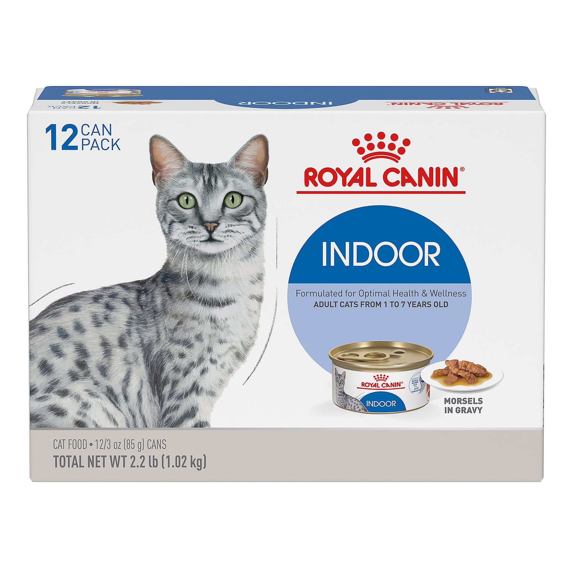 Royal Canin Adult Cat Wet Food - Indoor, Morsels in Gravy, 12 Ct, 2.2 Lb | PetSmart