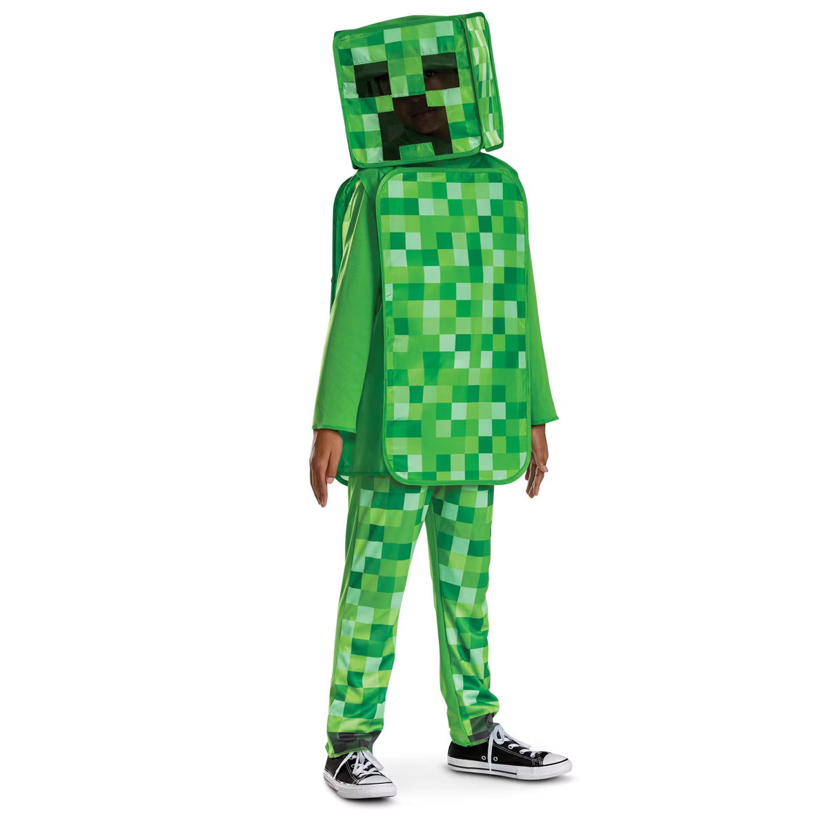 Mojang Synergies AB Kids' Minecraft Creeper Classic Costume Suit Green 7-8 | Target
