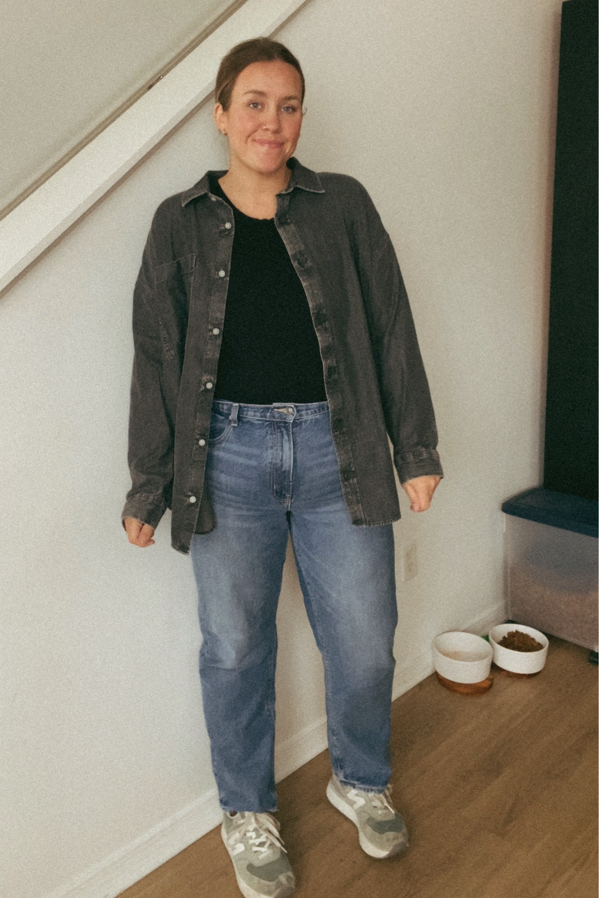 This is also an aerie look a like! I’ve been wanting a dark wash denim button down 

#LTKMidsize #LTKFindsUnder50 #LTKSaleAlert