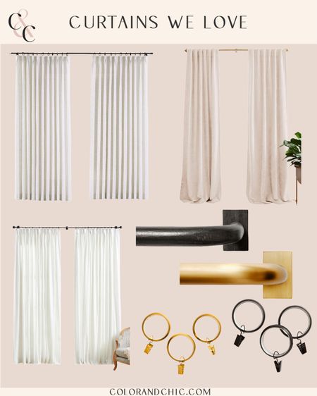 Curtains Johnny and I love! All of these would be perfect in baby’s nursery, also. Including velvet, linen and blackout curtains. Also linking rods and quiet-glide hooks! 

#LTKstyletip #LTKhome #LTKbaby