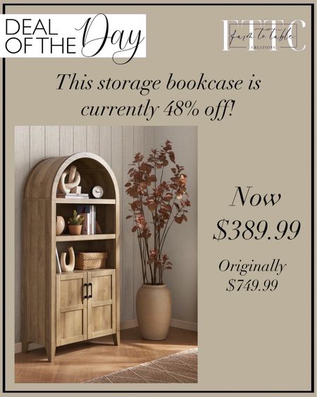 Deal of the Day. Follow @farmtotablecreations on Instagram for more inspiration.

What a deal on this beautiful storage bookcase. Its versatility extends beyond utility, seamlessly fitting into various spaces such as the kitchen, living room, or dining room, adapting to your evolving needs. 

Wayfair Memorial Day Sale. Home Finds. Living Room Furniture. Dining Room Furniture  

#LTKStyleTip #LTKSaleAlert #LTKHome