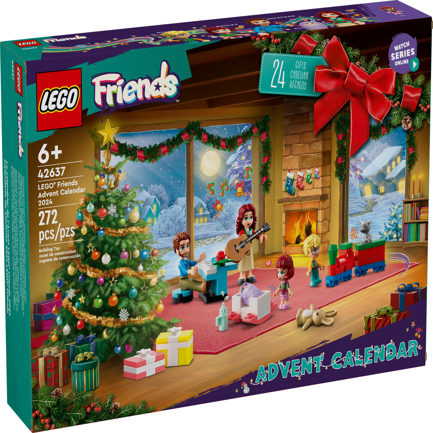 LEGO Friends 2024 Advent Calendar, Christmas Toy for Kids, 5 Characters & 3 Animals Included, 426... | Walmart (US)