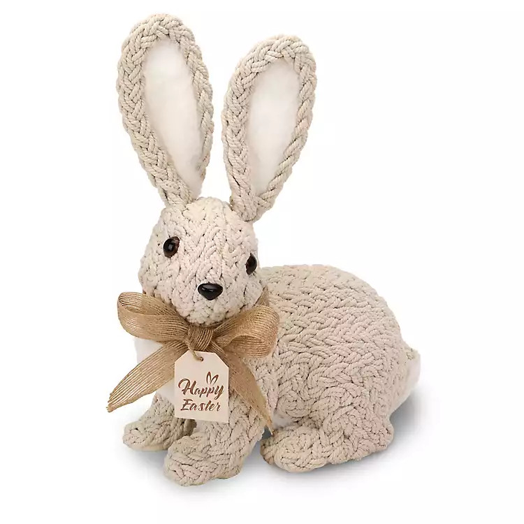 Beige Woven Bunny, 10 in. | Kirklands