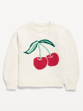 Oversized Crew-Neck Sweater for Girls | Old Navy (US)