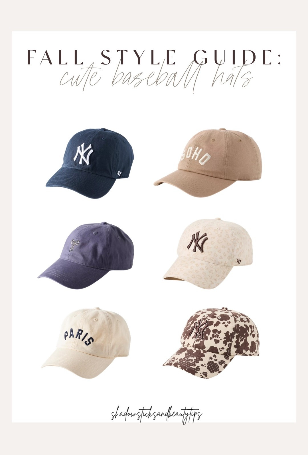 Baseball hats for women for fall, fall hats, fall fashion, fall accessories 

#LTKSeasonal #LTKFindsUnder50 #LTKStyleTip