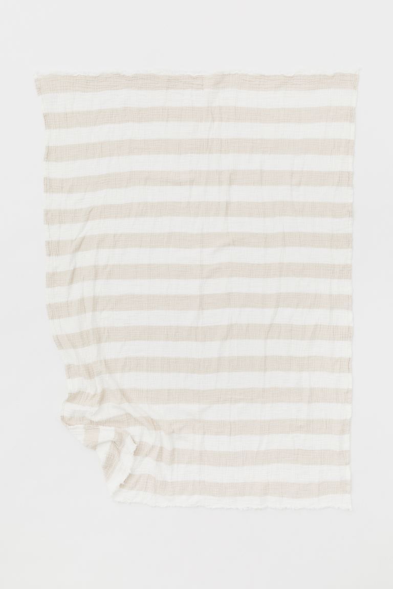 Wide-striped Cotton Throw | H&M (US + CA)