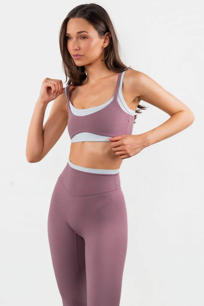Cloud II™ Layered Bra - Earthy Plum | Vitality