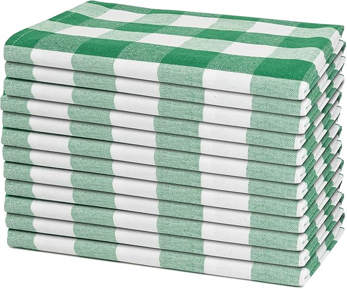 Green Cloth Napkins - Reusable, 100% Cotton Green Napkins - 12 Pack, 20"x20", St Patrick’s Day ... | Amazon (US)