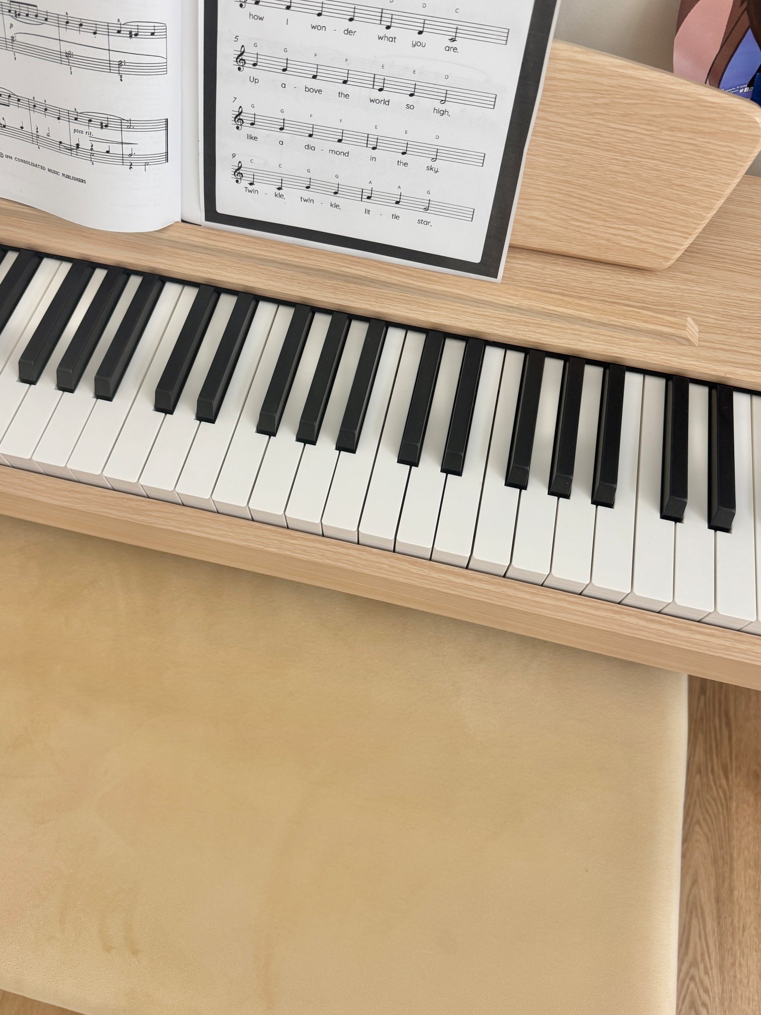 We have a small piano in our office.  

#LTKHome