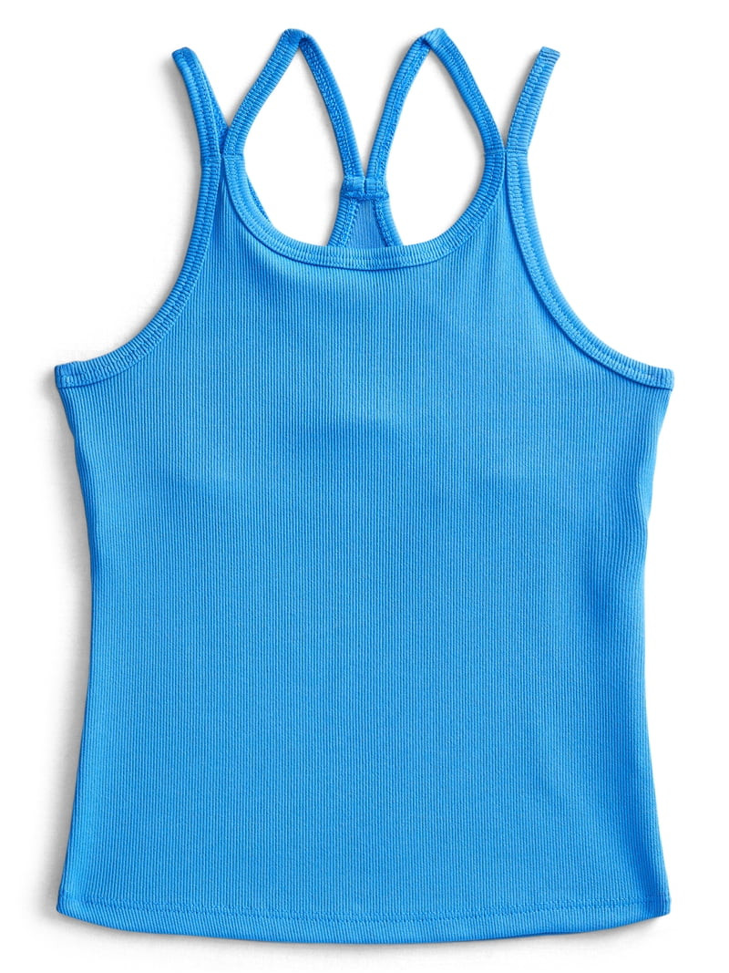 Athletic Works Girl\u2019s Active Double Strap Tank Top, Sizes 4-18 | Walmart (US)