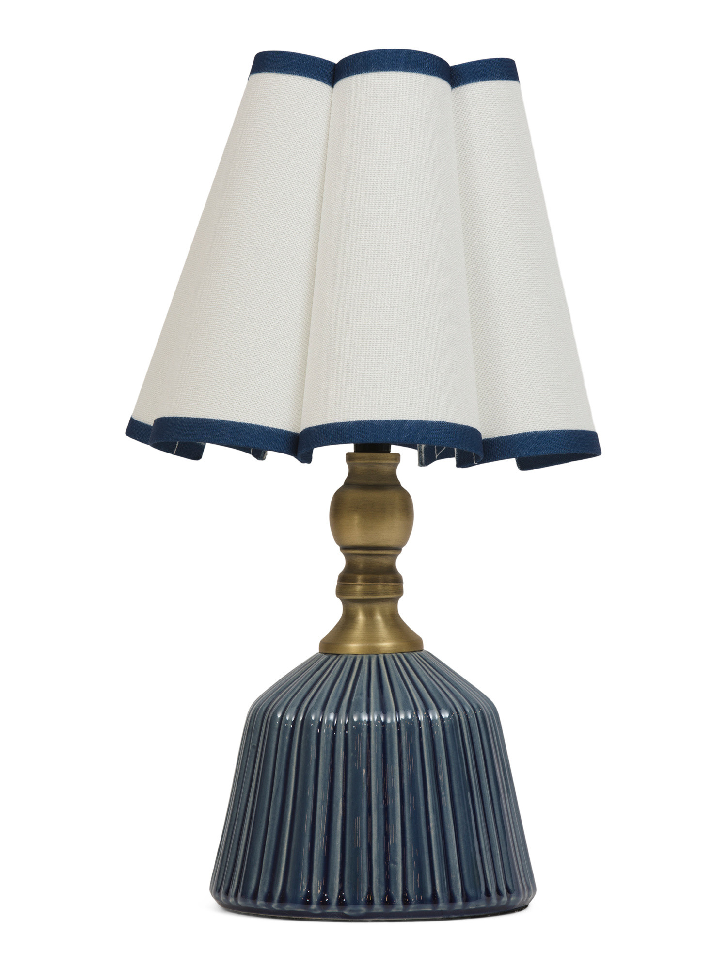 11x18 Pleated Shade Ceramic And Metal Table Lamp | TJ Maxx