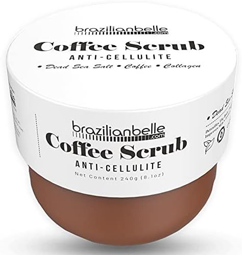 Exfoliating Body Scrub with Caffeine and Brown Sugar - Infused with Natural Dead Sea Salt & Brazi... | Amazon (US)