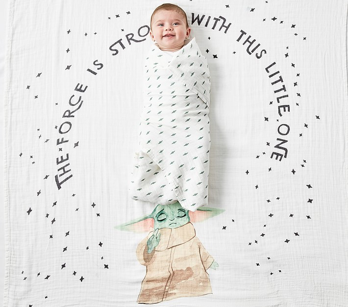 Star Wars™ The Mandalorian™ Grogu™ Organic Swaddle Set | Pottery Barn Kids