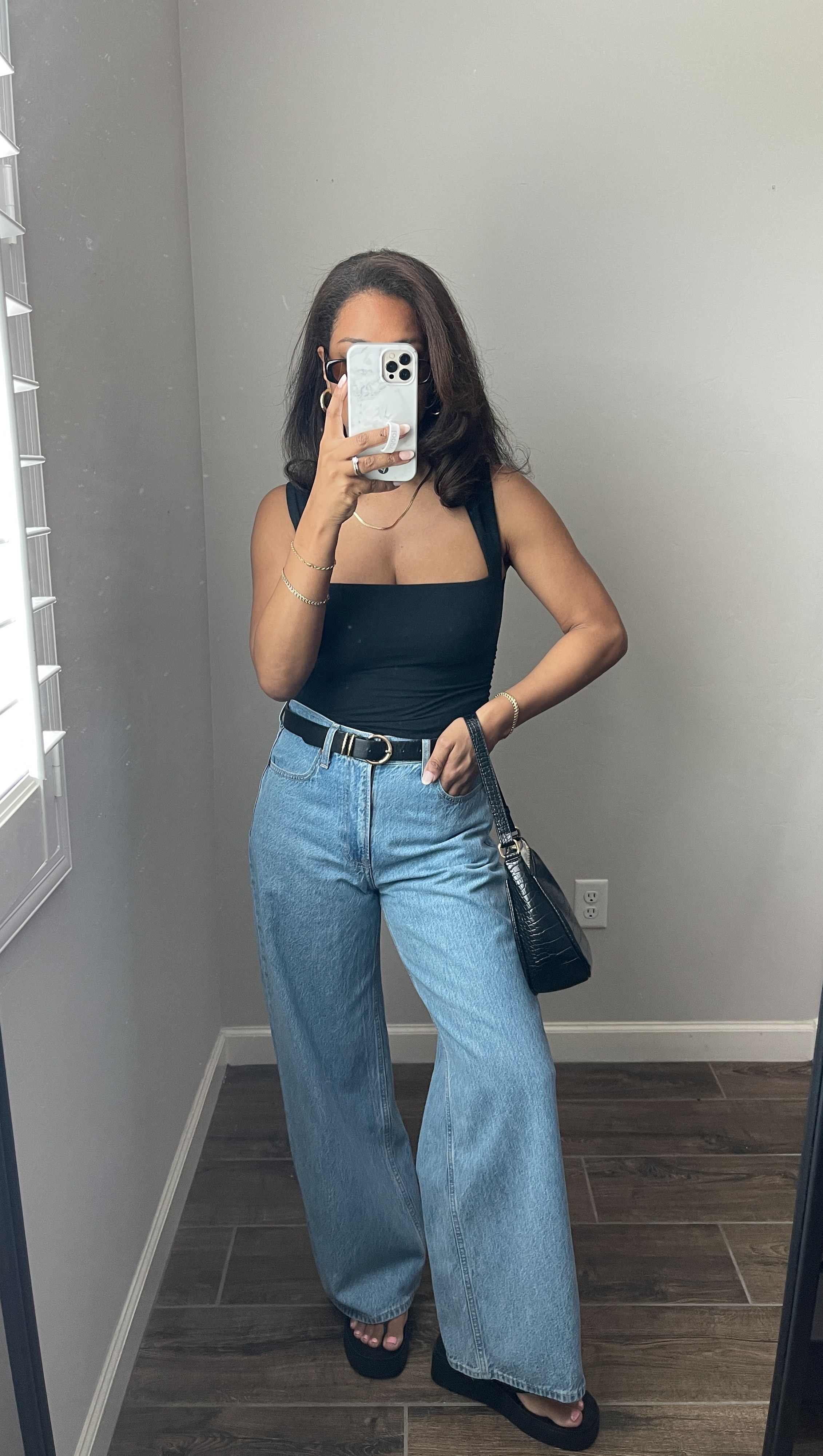 Abercrombie is 25% off and stackable with other sale items on this app! I wear a size 27 regular in all denim. My denim shorts are a 27 regular in curve love. My tops are all a size small! 

 

#LTKSpringSale #LTKSaleAlert #LTKFindsUnder50