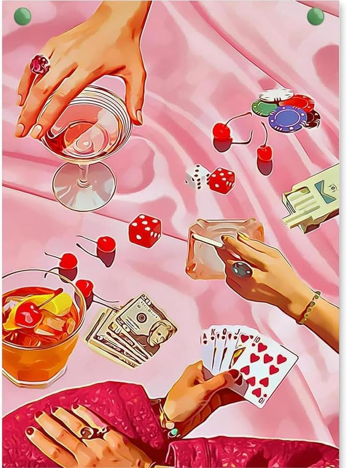 KICHANG Pink Modern Diamond Painting Diamond Painting Kits,5D Diamond Painting Kits for Adults,Di... | Amazon (US)