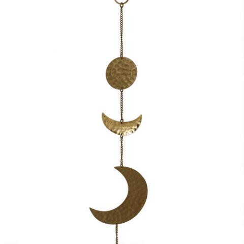 Gold Metal Moon Phases Hanging Decor | World Market