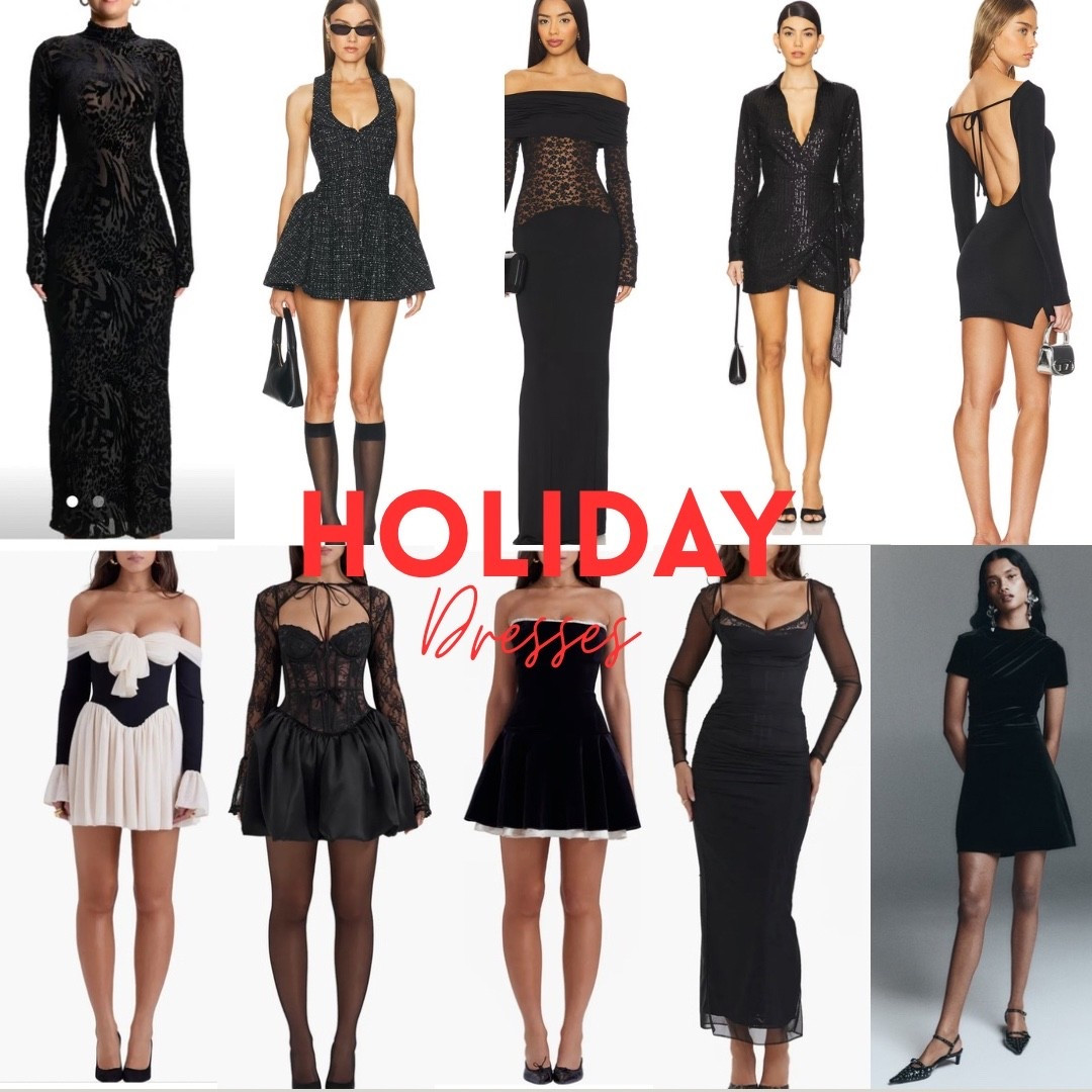 All Black holiday dresses for the upcoming festivities 🥂🪩

#LTKParties #LTKSeasonal #LTKFamily