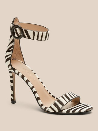 Haircalf Leather Bare High-Heel Sandal | Banana Republic (US)