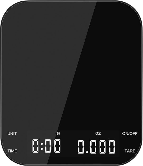 Coffee Scale with Timer, Kitchen, Digital, Rechargeable, Glass Mirror Design, for Pour-Over Baris... | Amazon (US)