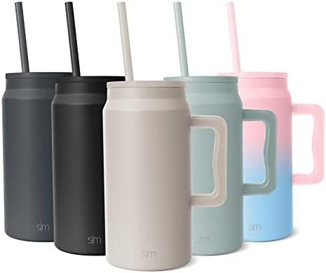 Simple Modern 50 oz Mug Tumbler with Handle and Straw Lid | Insulated Reusable Leakproof Stainles... | Amazon (US)