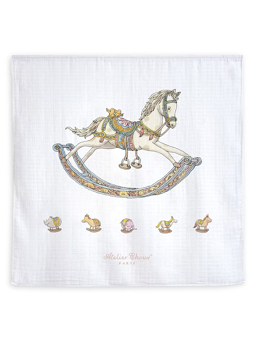 Atelier Choux Baby's Rocking Horse Carré Gift Set | Saks Fifth Avenue