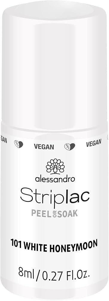 alessandro Striplac Peel or Soak -VEGAN- WHITE HONEYMOON – LED-Nagellack in strahlendem Weiß ... | Amazon (DE)