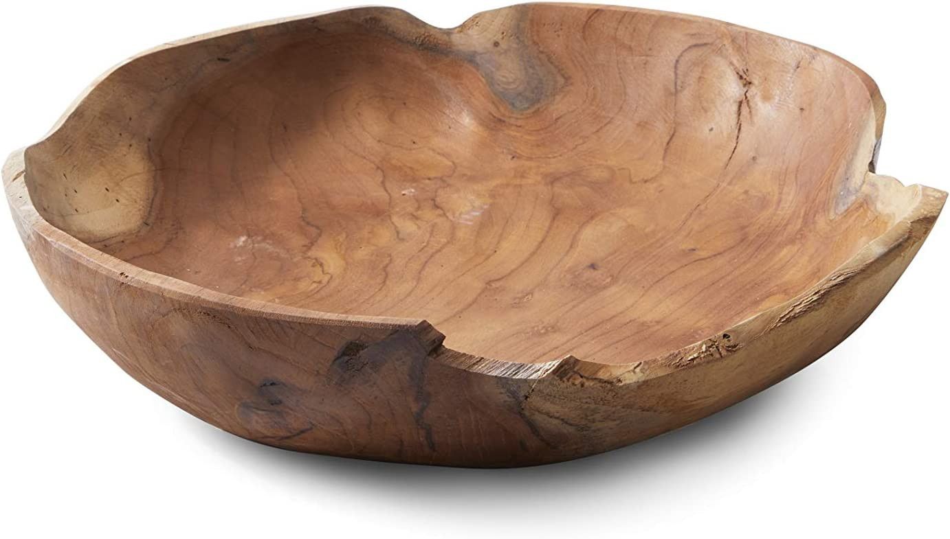 Serene Spaces Living Large Exotic Bali Bowl, Handmade Wooden Decorative Bowl for Décor, Parties,... | Amazon (US)