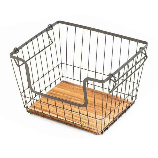 Better Homes & Gardens Basket Large Metal Kitchen Pantry Organization, 12.63"x10.63"x8.50" - Walm... | Walmart (US)