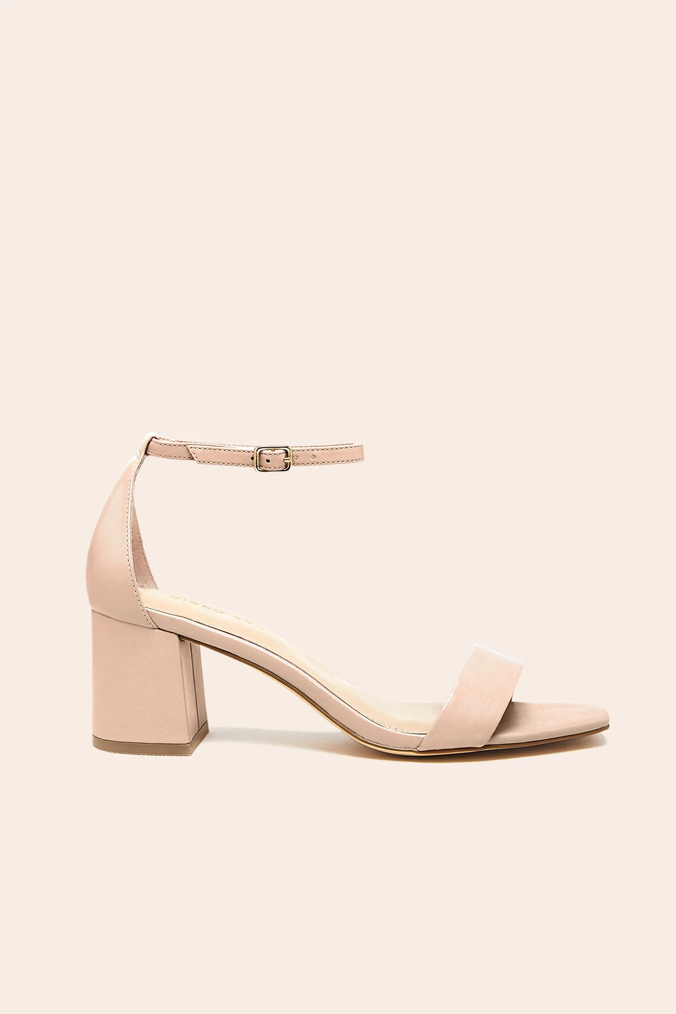 Natalie Chunky Heel - Nude Blush | Birdy Grey