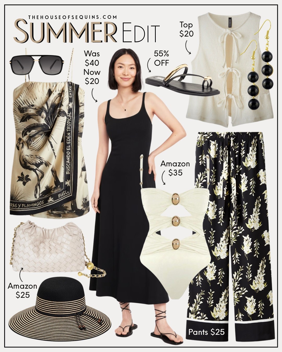 Shop summer outfit finds! Amazon Matching sets, bandeau dress, swimsuit, sun hat, Madewell woven bag, ribbed maxi dress, Steve Madden sandals and more!

#LTKFindsUnder50 #LTKSaleAlert #LTKFindsUnder100