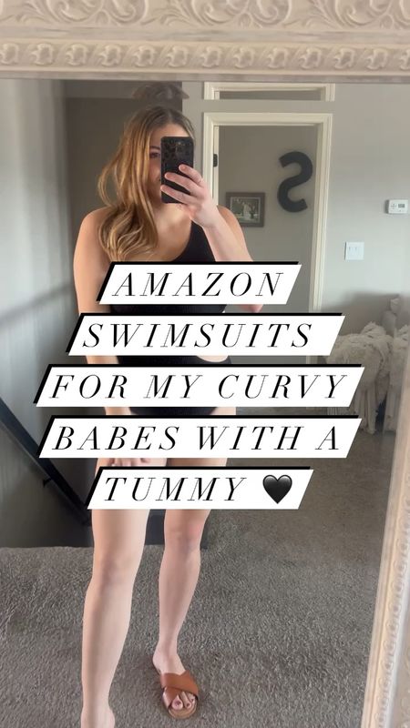 Amazon swimsuits for my curvy ladies #Midsize I ordered both in a large #Vacation #Swimsuit #Curvy 

#LTKcurves #LTKFind #LTKswim