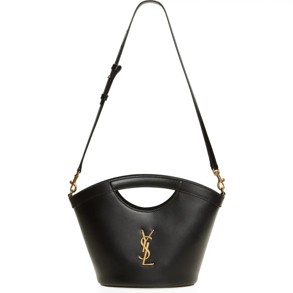 Saint Laurent Mini Celia Leather Handbag in Nero at Nordstrom | Nordstrom