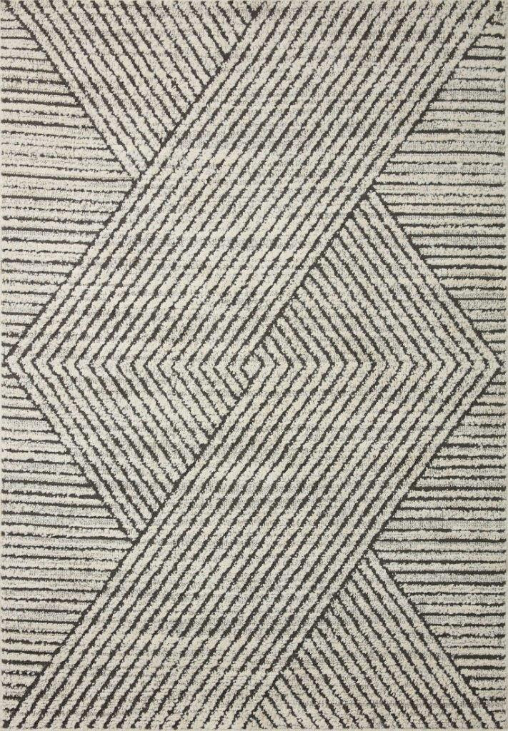 Loloi II Fabian Charcoal and Ivory 7'-10" x 10' Area Rug FABIFAB-06CCIV7AA0 | 1stopbedrooms