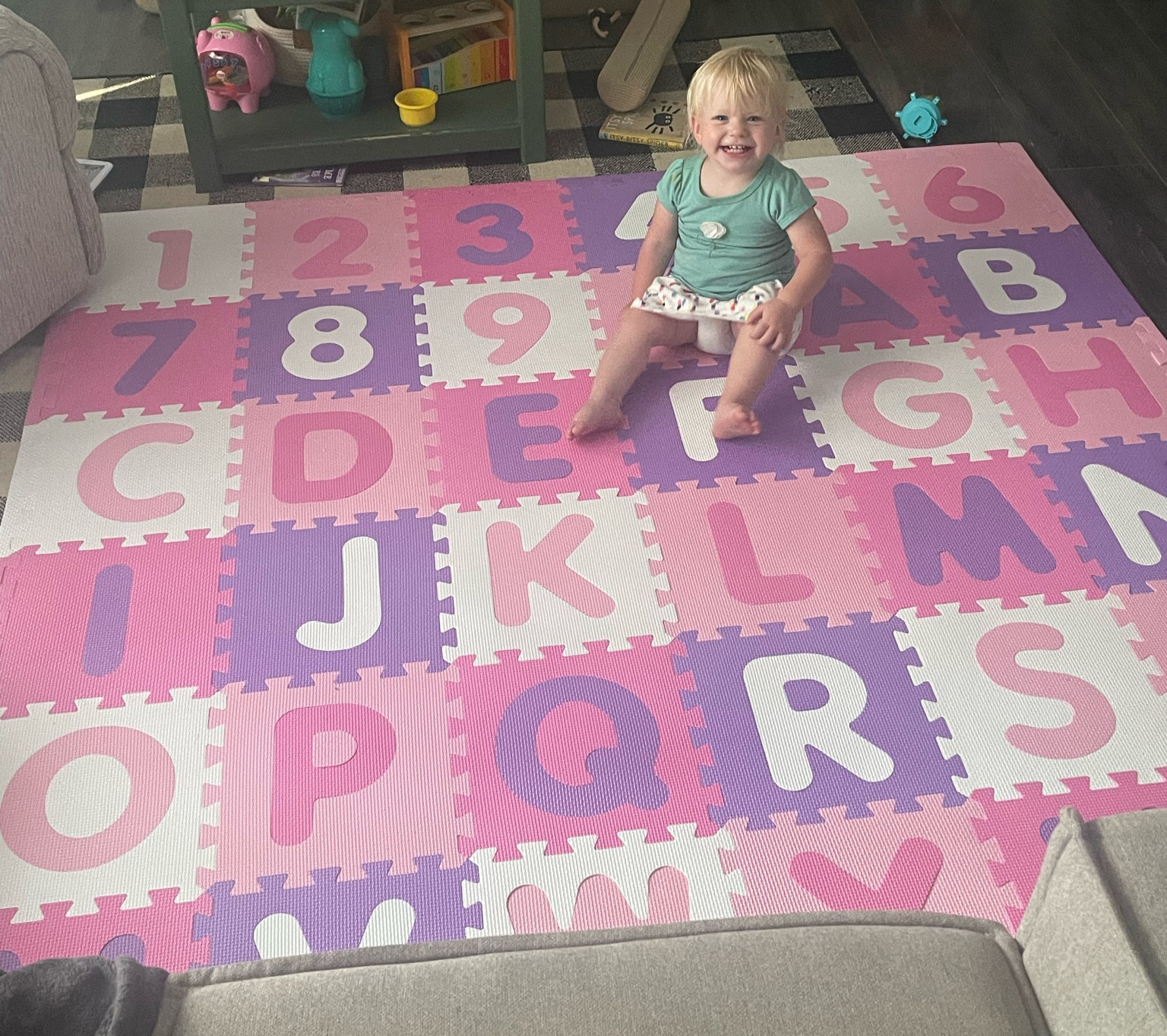 Our favorite indoor puzzle playmat! Honestly, these are such a staple for kids! Easy to clean up and when age appropriate, help with letter recognition. Also linked a couple other toys she’s obsessed with right now that are great for motor skills! 

#LTKFamily #LTKKids #LTKHome