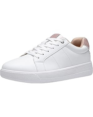 Vepose Women's White Casual Walking Sneakers, Fashion Tennis Low Top Slip On 8013 Shoes | Amazon (US)