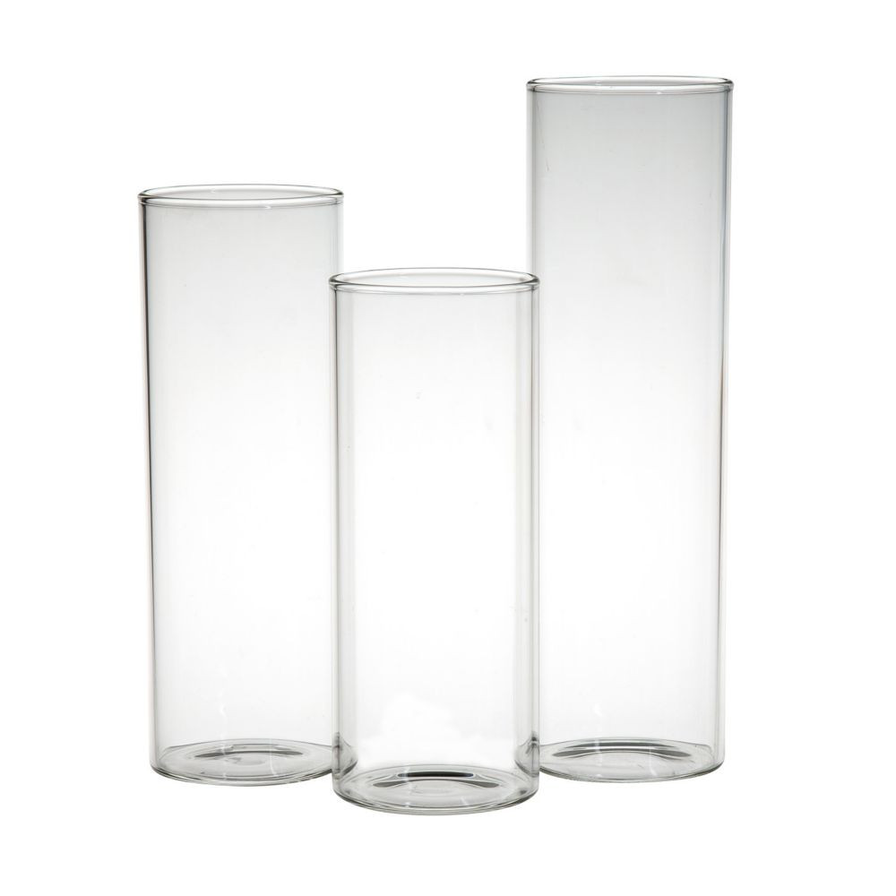 Glass Cylinder Vase Set - 3 Pc. Clear | Oriental Trading Company