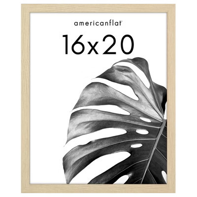 Americanflat Poster Frame 16"x20" inches - Natural Oak Wooden Picture Frame with Plexiglass Cover | Target