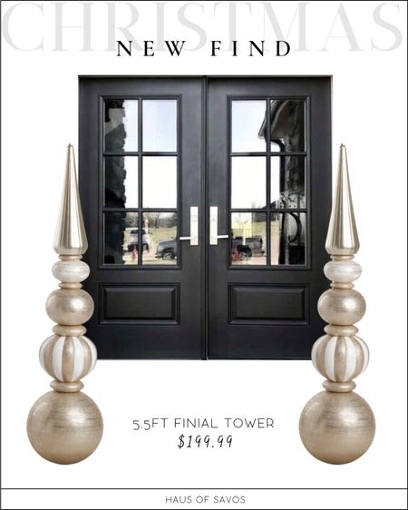 These are the prettiest finial decor towers I’ve seen! 5.5Ft and such a steal 😍 

Christmas decor, champagne, finial decor, transitional, traditional, porch decor, nutcracker, white Christmas ideas 

#christmas #christmasdecor 

#LTKHoliday #LTKSeasonal #LTKhome