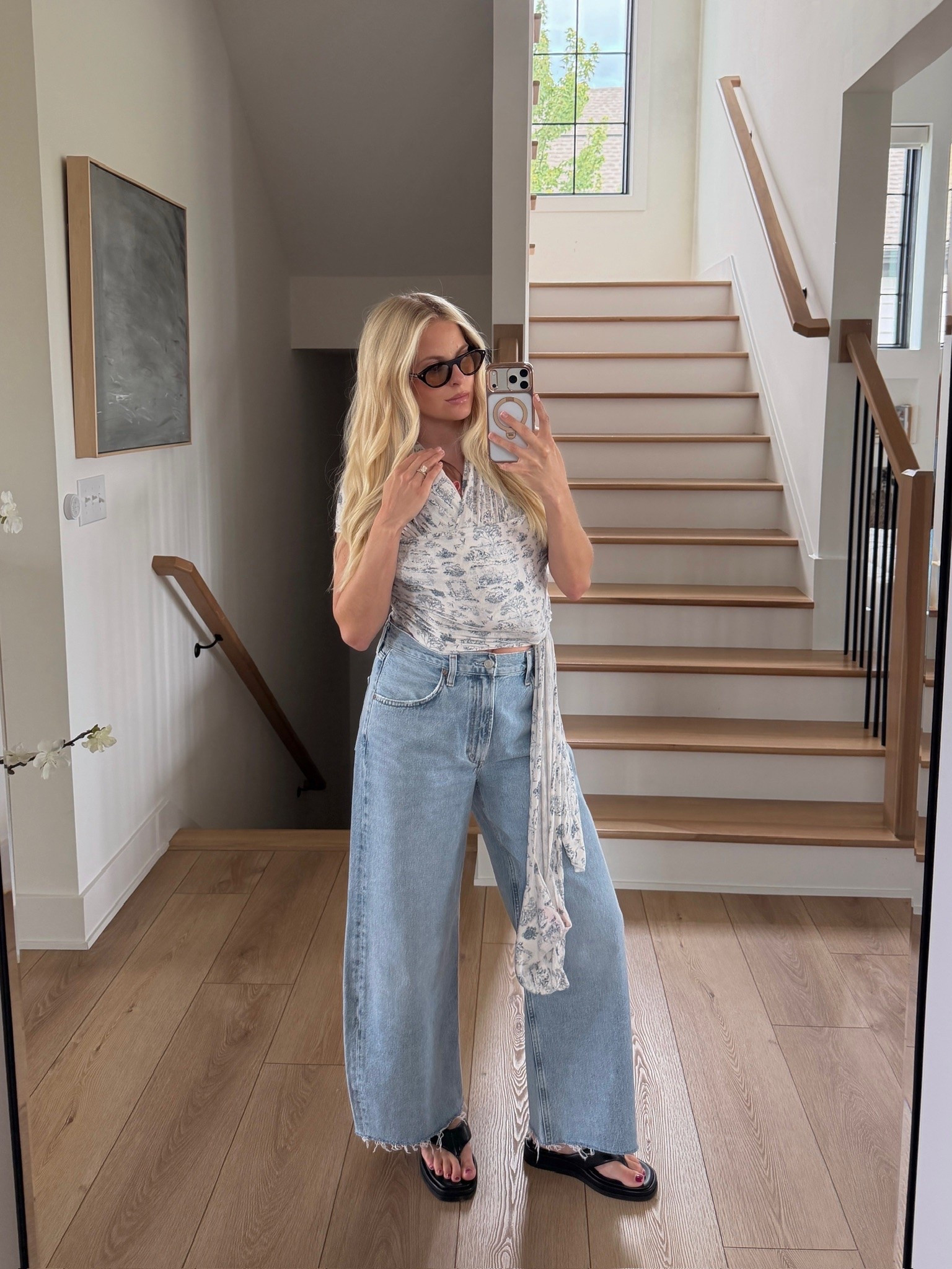 SIZE: 29 in jeans (sized up for pregnancy & postpartum), shoes run tts! #kathleenpost

Casual summer outfit, postpartum look

#LTKBaby #LTKmomlife #LTKootd