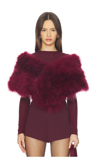 Bubish Lottie Wrap in Burgundy. - size M/L | Revolve Clothing (Global)