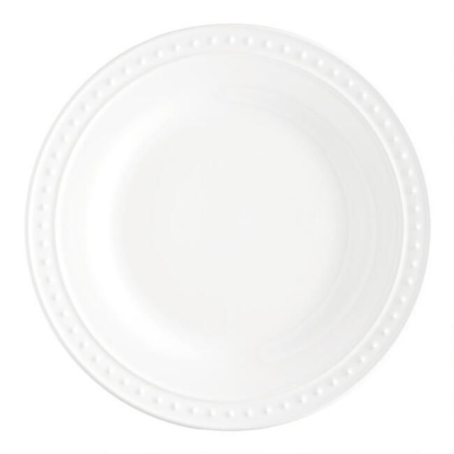 White Nantucket Dinner Plates Set Of 4 | World Market