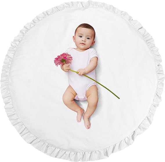 Abreeze Baby Cotton Play Mat Soft Crawling Mat White Detachable Washable Game Blanket Floor Playm... | Amazon (US)