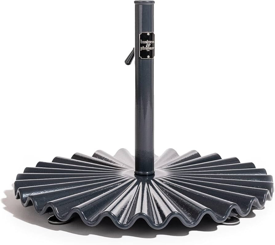 Business & Pleasure Co. The Clamshell Base - Outdoor Patio Umbrella Base - Vintage Black, 55lbs | Amazon (US)