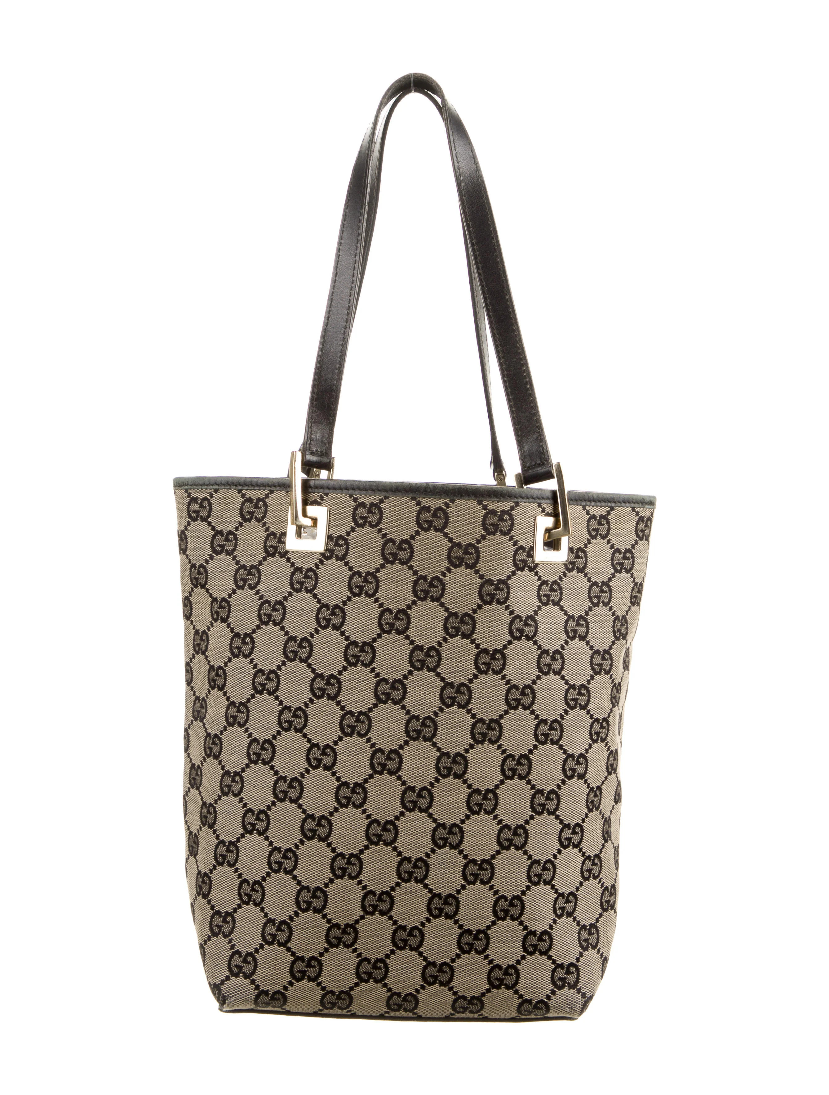 GG Canvas Bucket Tote | The RealReal