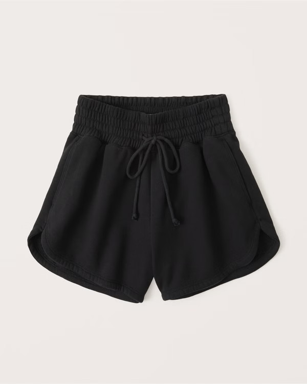 Women's Dolphin-Hem Fleece Shorts | Women's | Abercrombie.com | Abercrombie & Fitch (US)