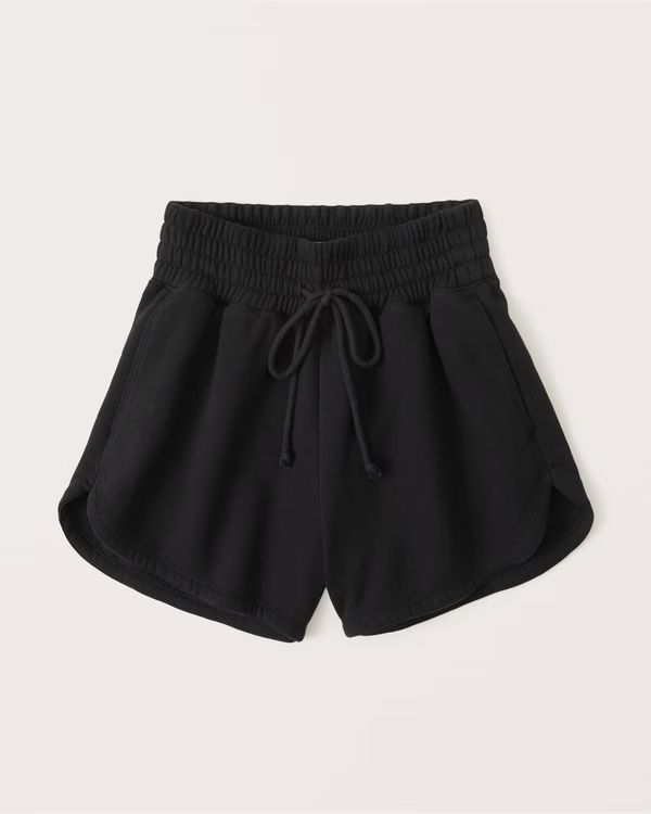 Women's Dolphin-Hem Fleece Shorts | Women's | Abercrombie.com | Abercrombie & Fitch (US)