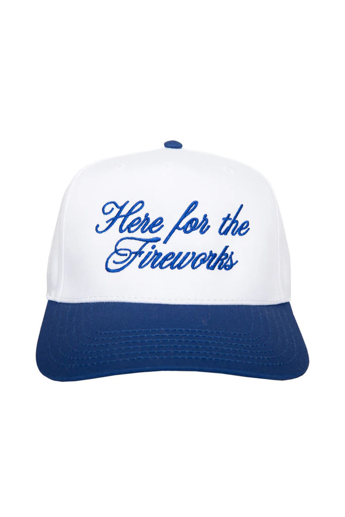 Here For The Fireworks Vintage Trucker Hat | Katydid.com