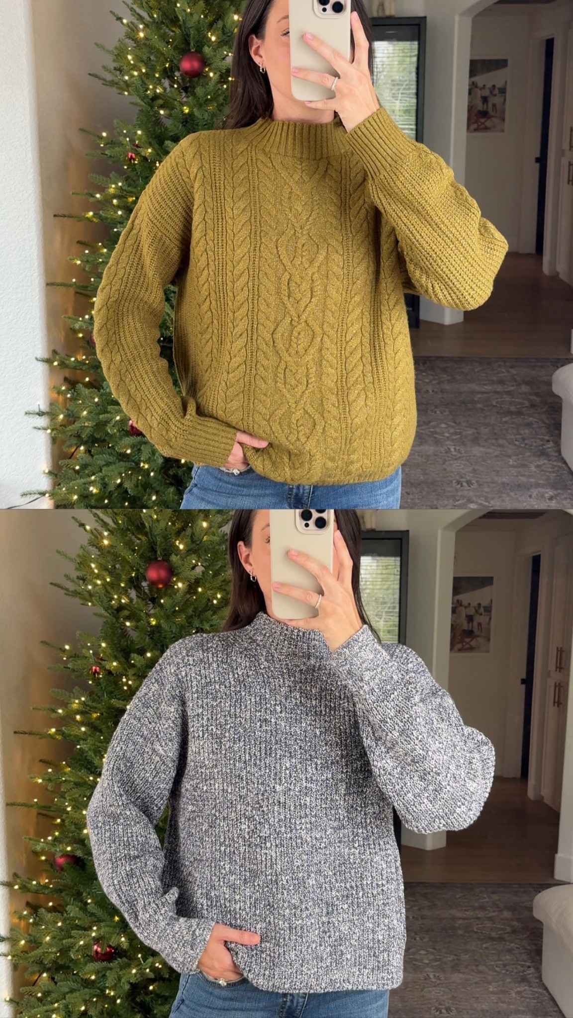 Outfit of the day! I’m 5’7” and sized up to a large in the sweater for an oversized fit. 

#LTKSaleAlert #LTKHoliday #LTKCyberWeek